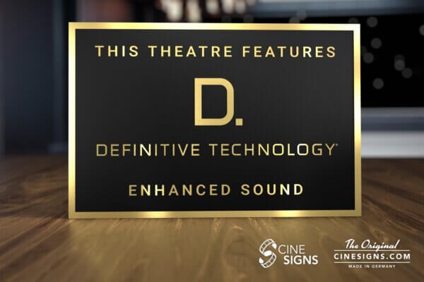 Definitive Technology Sign by CineSigns