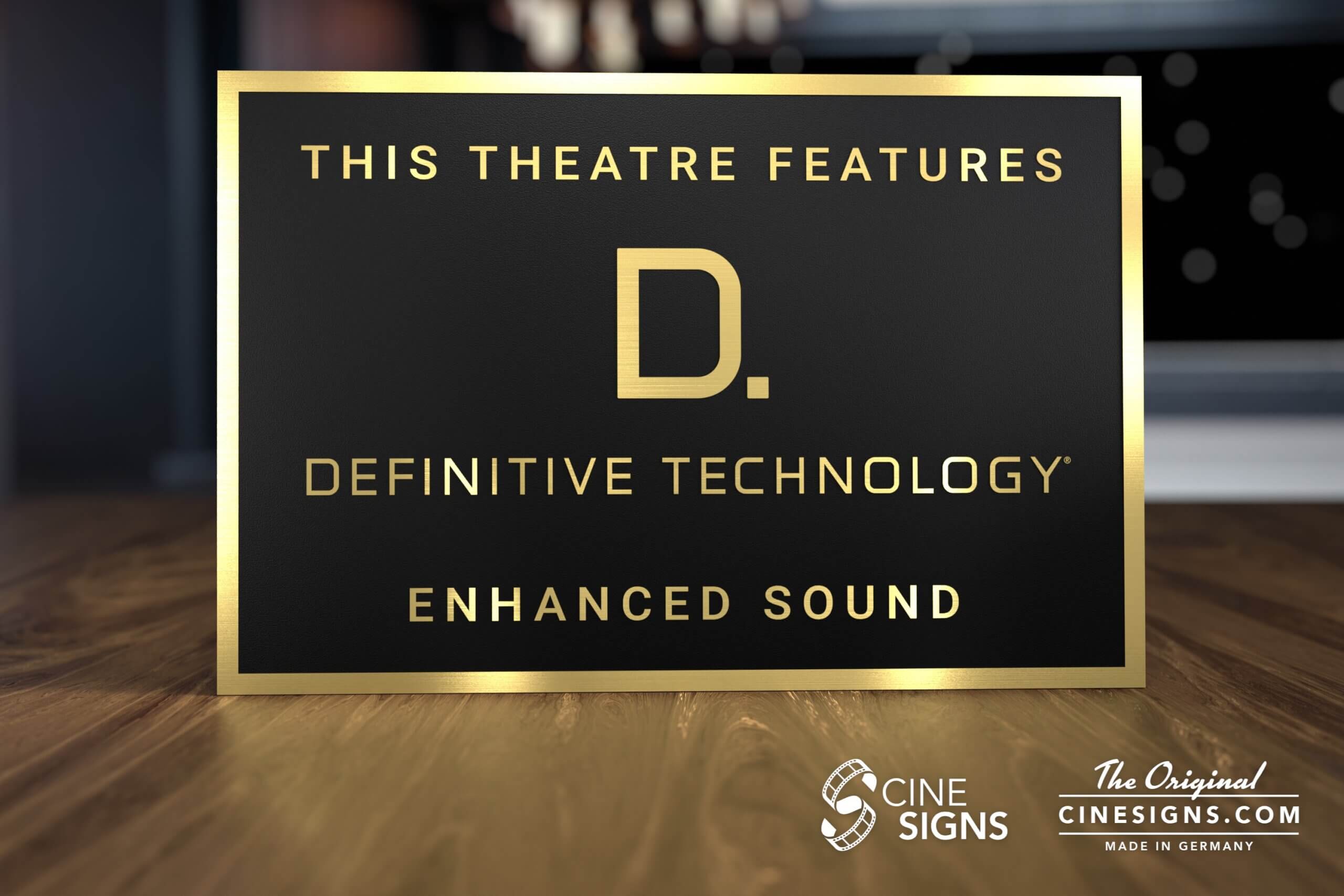 Definitive Technology Sign by CineSigns