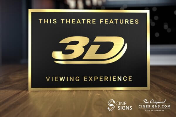3D Viewing Experience Sign by CineSigns