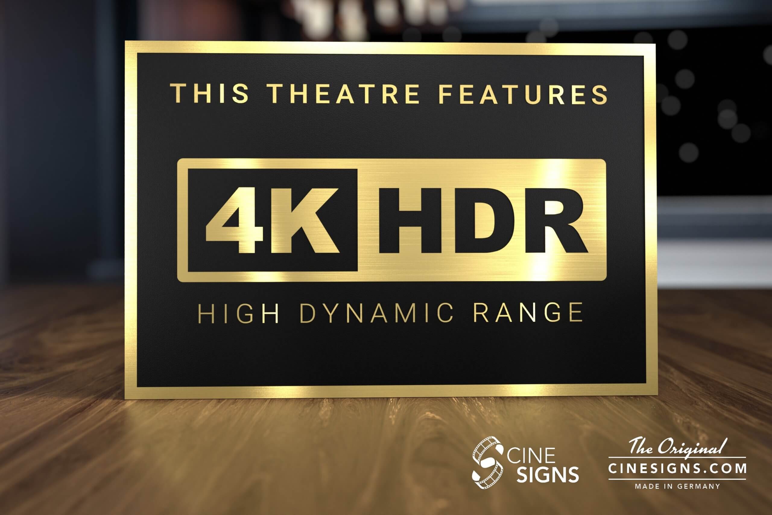 4K HDR Sign by CineSigns