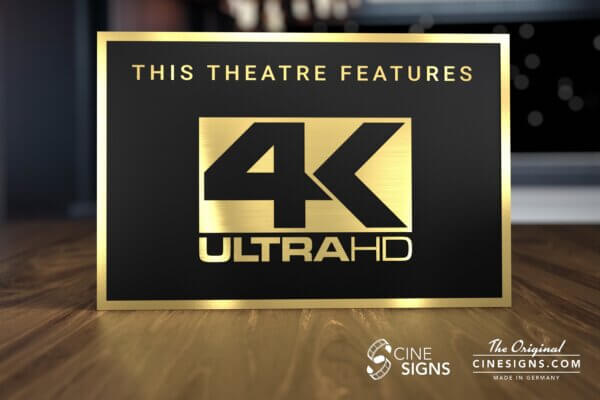 4K Ultra HD Sign by CineSigns