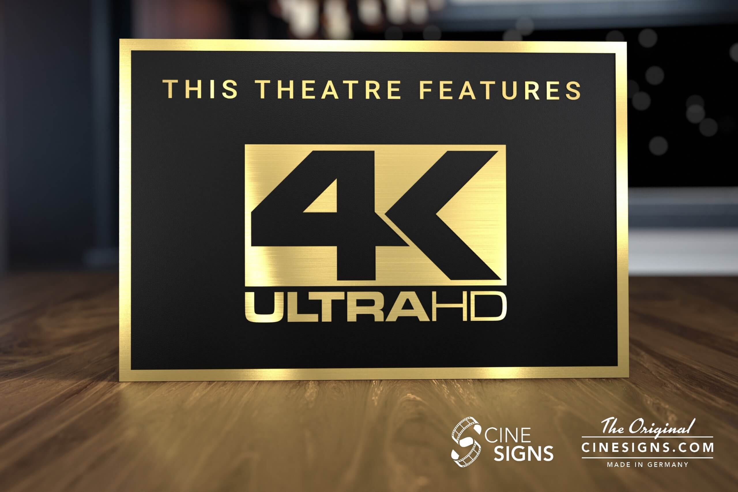 4K Ultra HD Sign by CineSigns