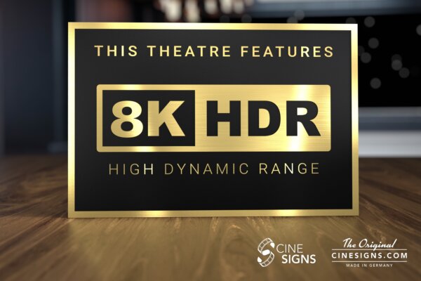 8K HDR Sign by CineSigns