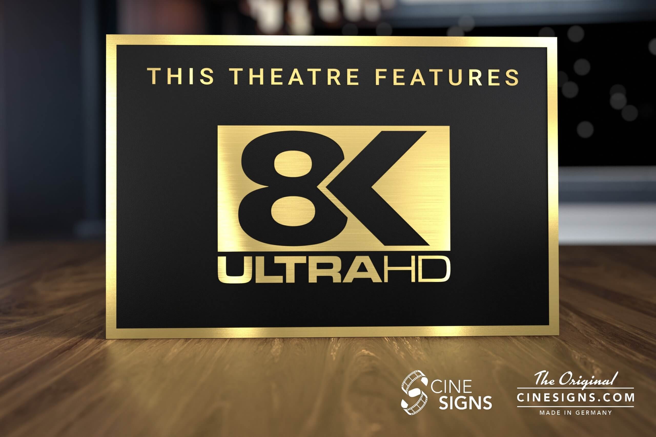 8K ULTRA HD Sign by CineSigns