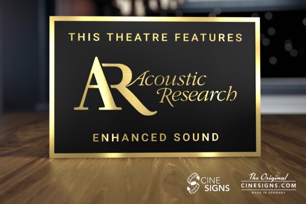 Acoustic Research Sign by CineSigns