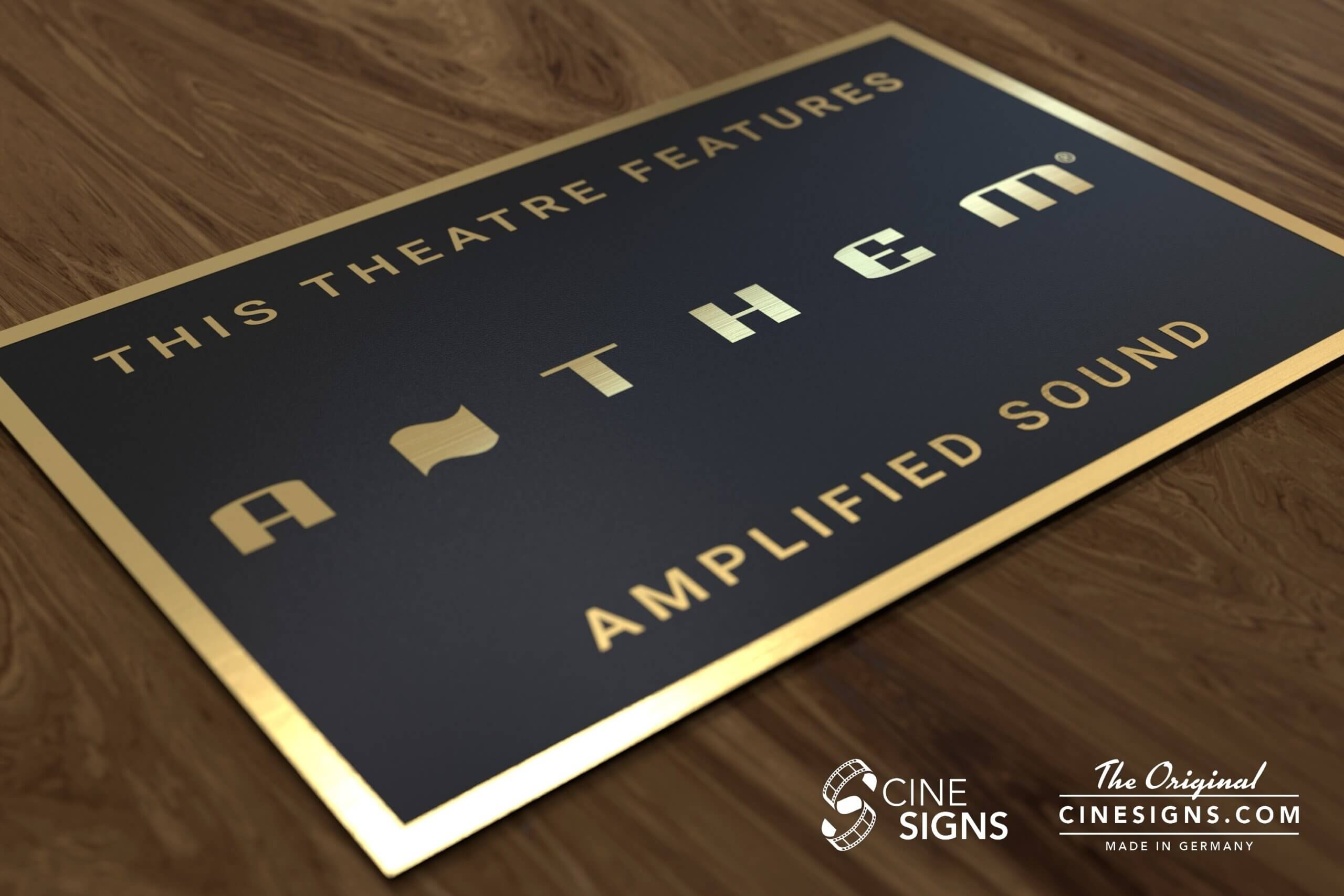 Anthem Sign by CineSigns — angled view from the left