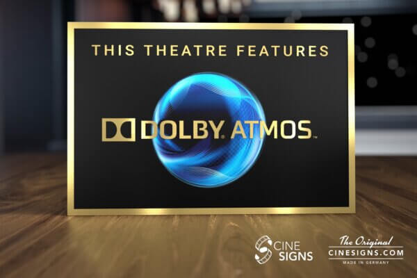 Dolby Atmos Globe Legacy Sign by CineSigns