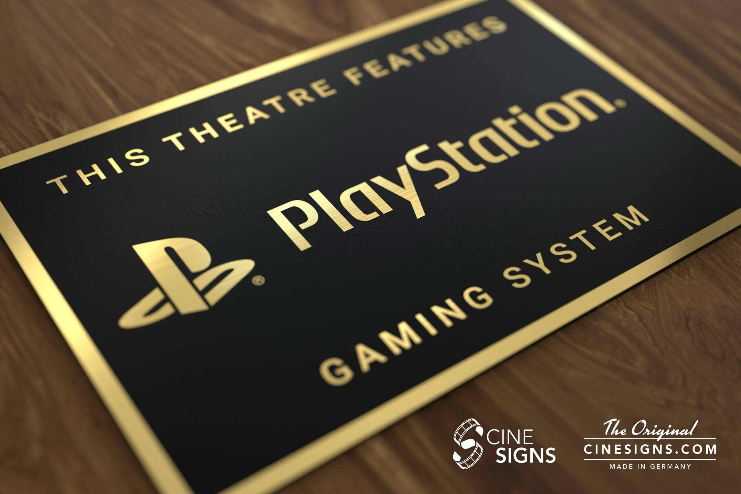 Playstation Sign by CineSigns — angled view from the right