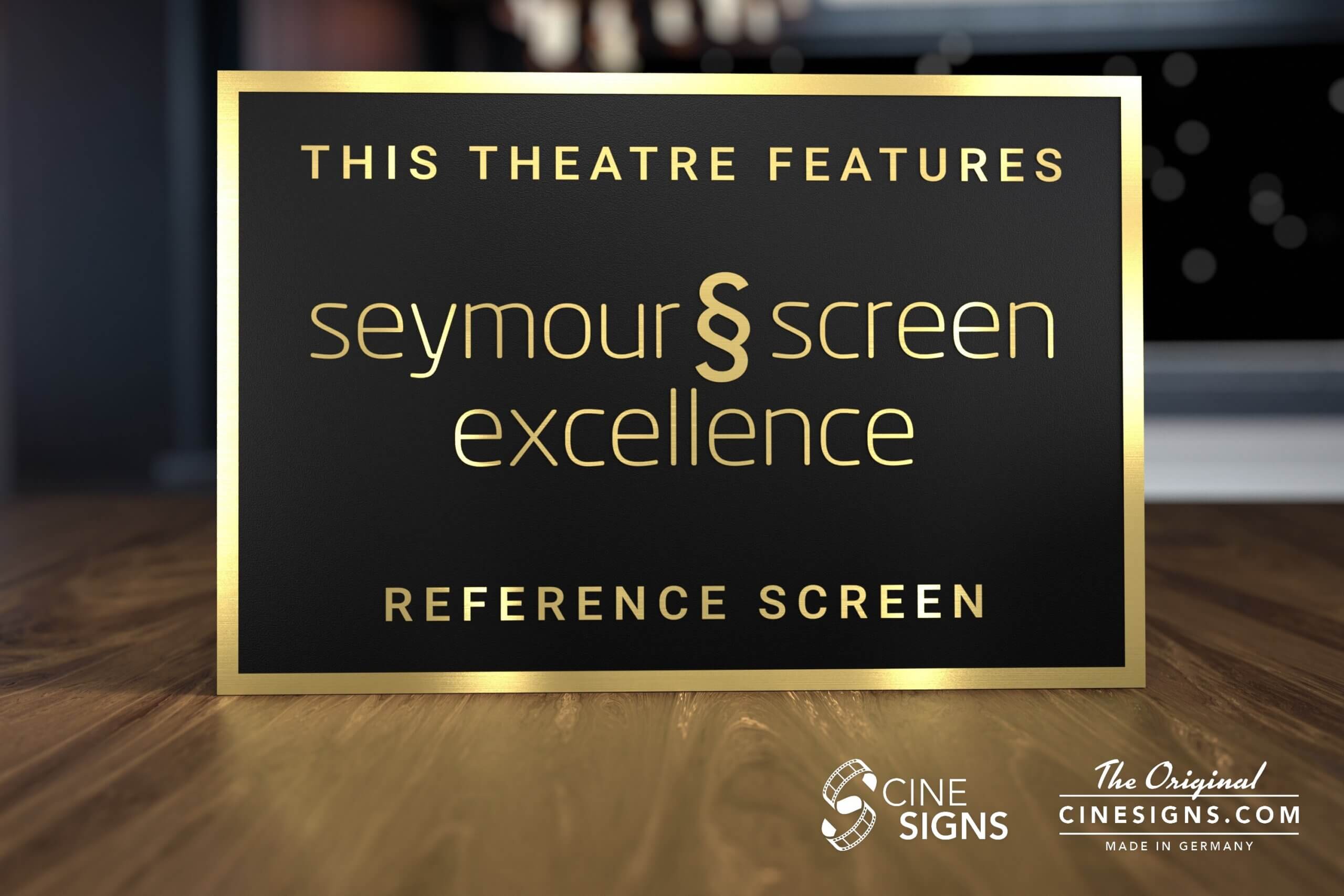 Seymour Screen Excellence Sign by CineSigns