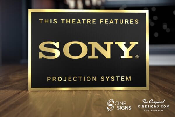 Sony Projection Sign by CineSigns