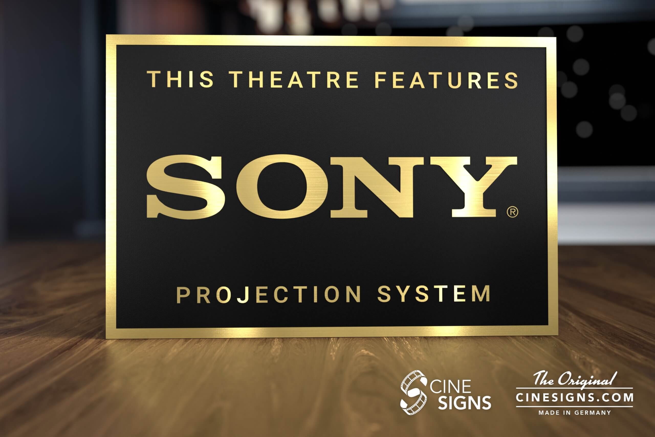 Sony Projection Sign by CineSigns