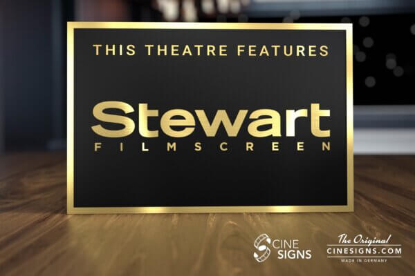 Stewart Filmscreen Sign by CineSigns