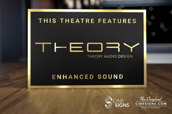 Theory Audio Sign by CineSigns